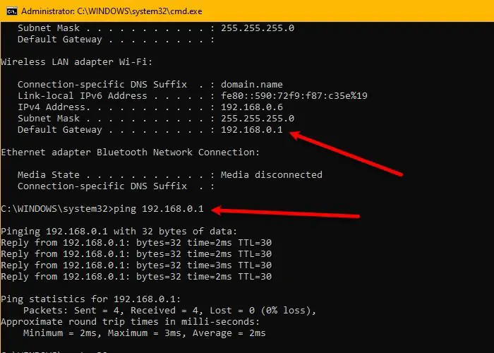 Internet not working after an update on Windows 10