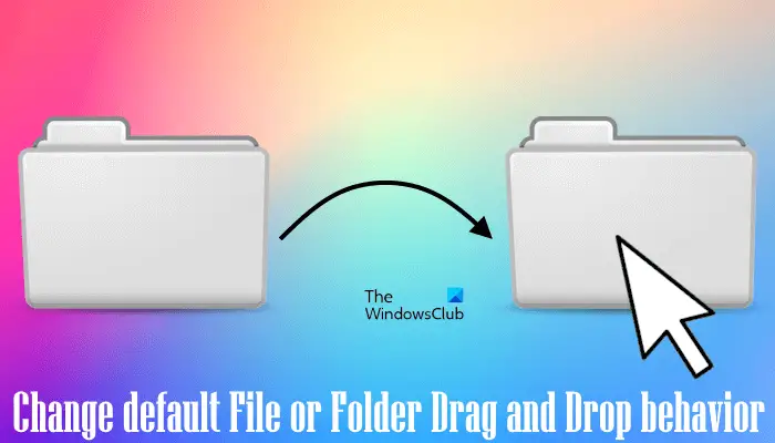 change default Drag Drop behavior