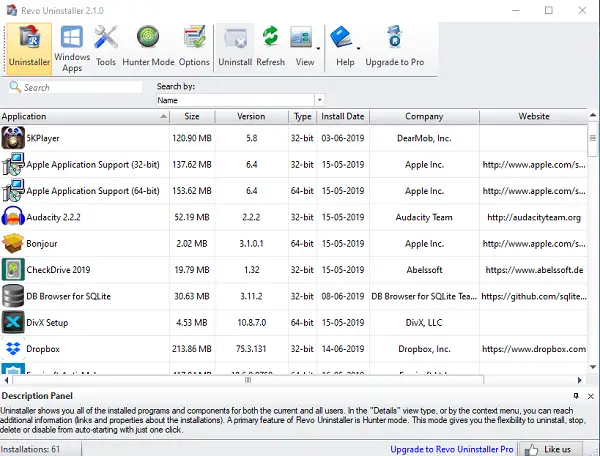 Revo Uninstaller Free