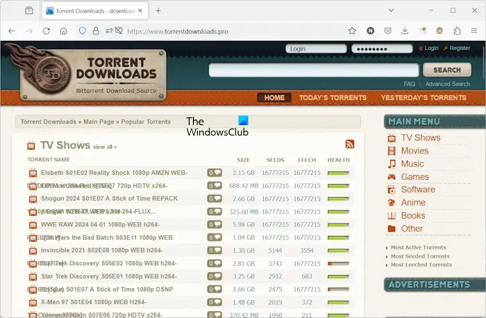 Torrent Downloads