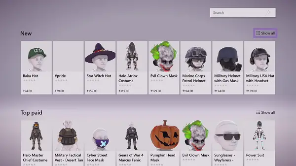 Xbox Avatar Store