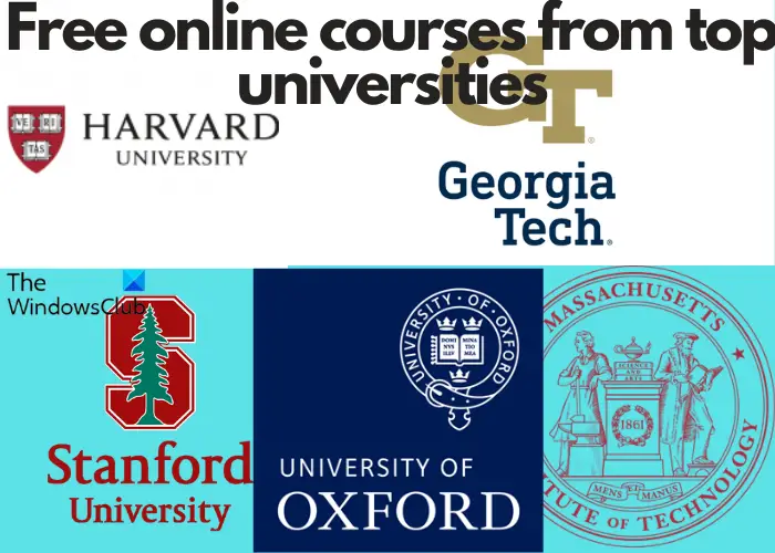 free online courses from top universities